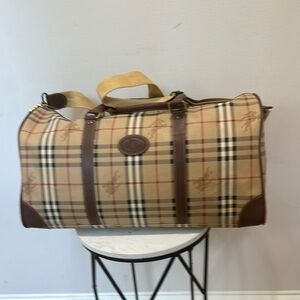 Classic Beige Checkered Men's Bag